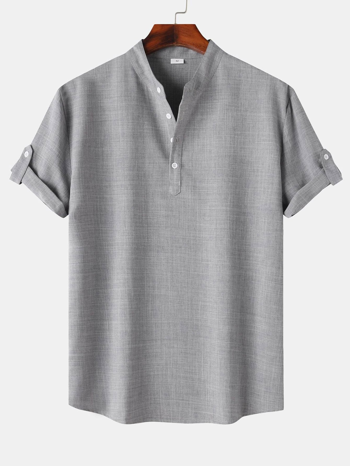 Camisa Henley de Lino