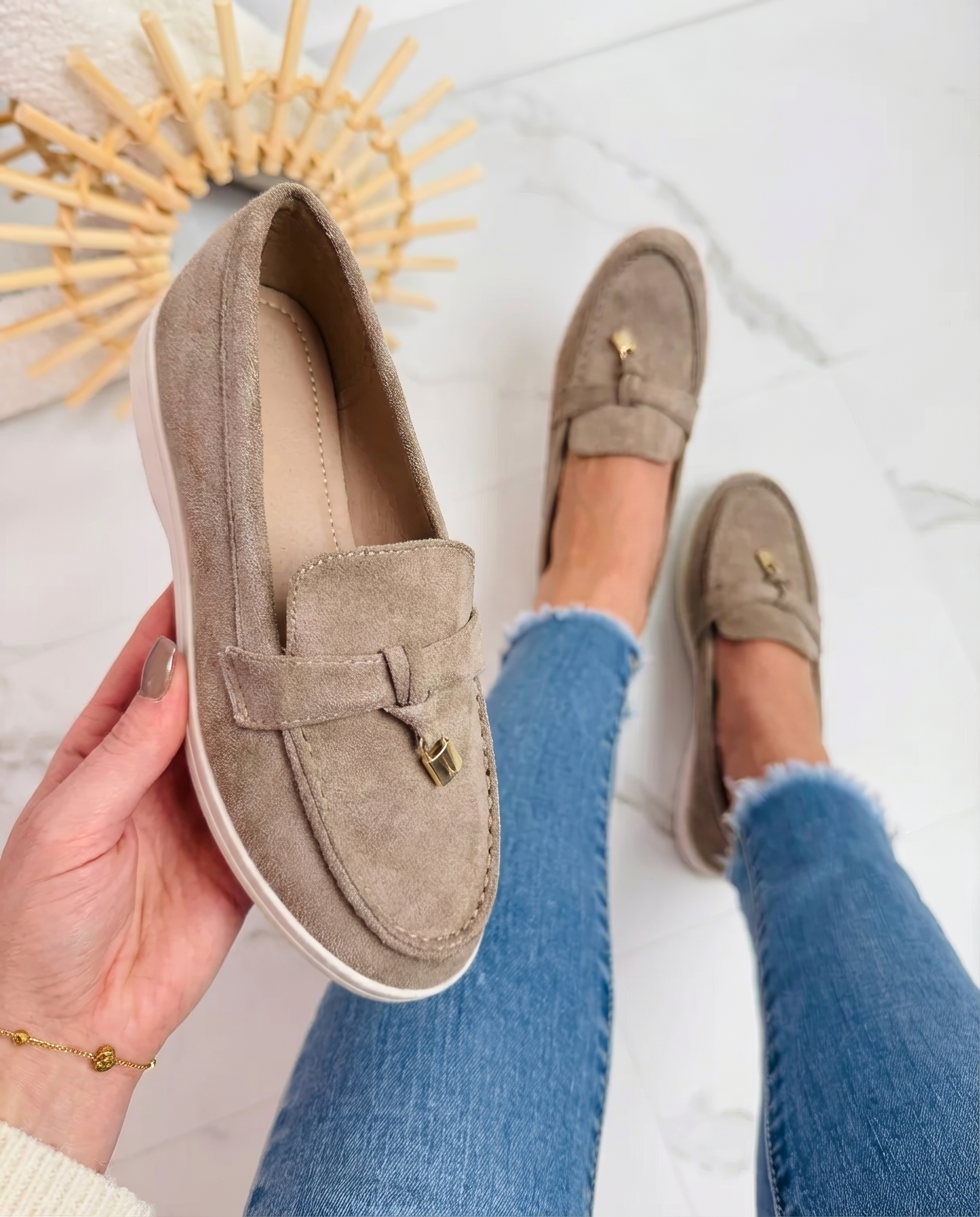 Milan Khaki Loafer