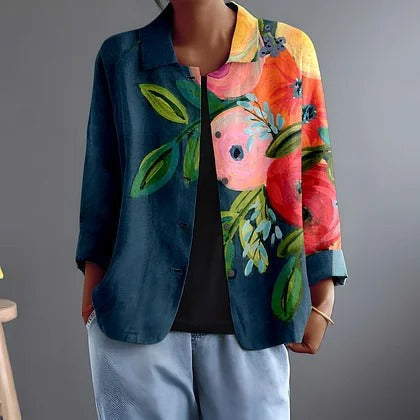 Persephone | Painted Poppy Print Blouse