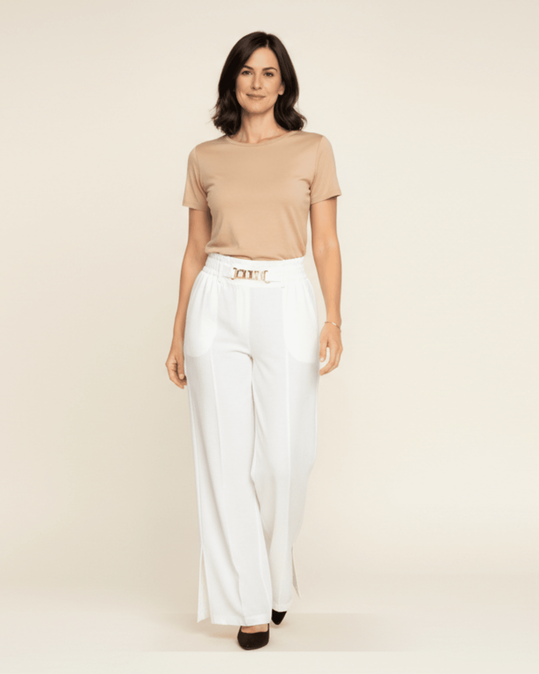 Siena Wide-Leg Trousers - White