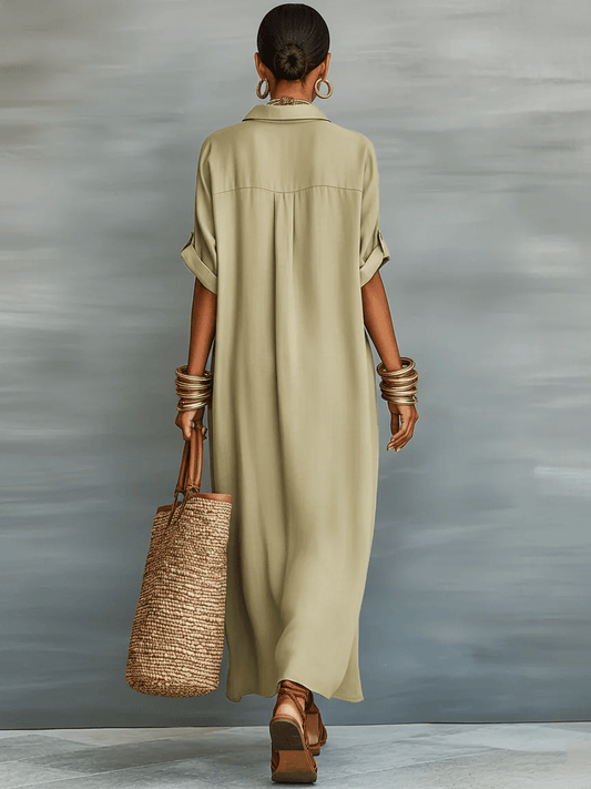 Manelle Olive Green Maxi Dress