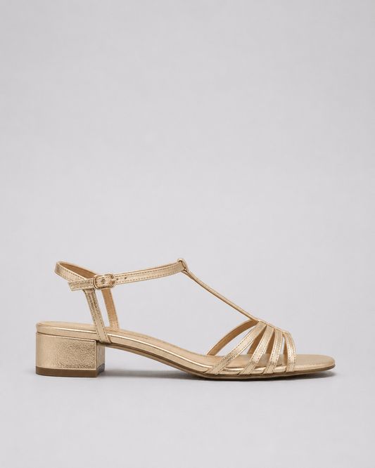Alegre | Golden Sandals: Everyday Elegance