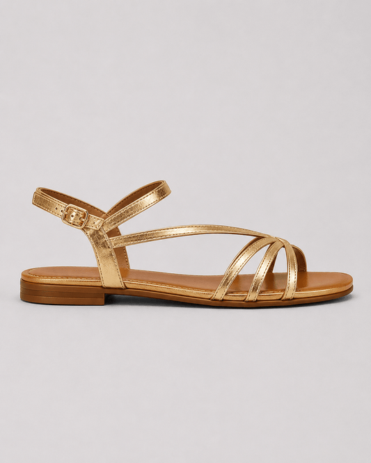 Marta | Golden Sandals: Summer Elegance