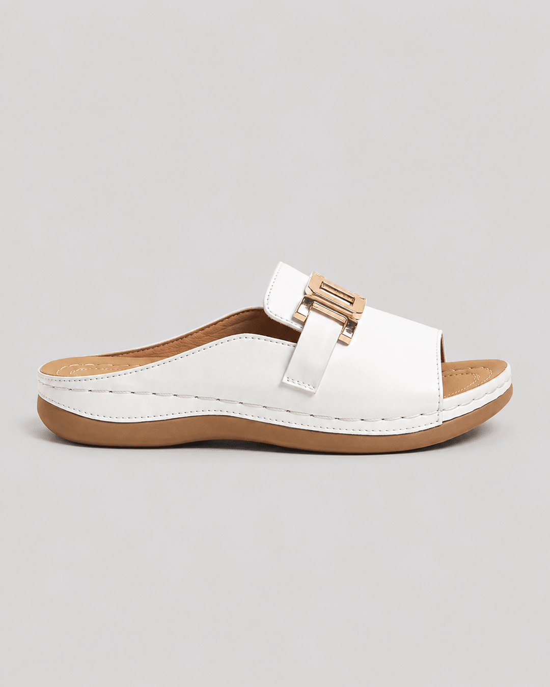 Lola | Wide-Strap Buckle Sandals