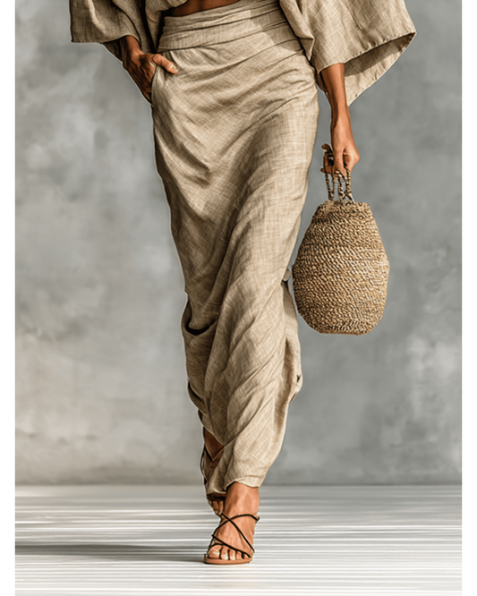Paula Skirt and Long-Sleeve Top Set