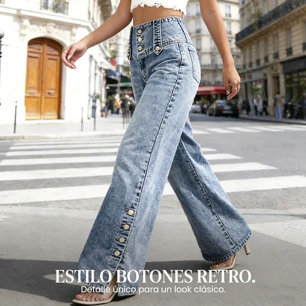 Abril High-Waisted Wide-Leg Jeans