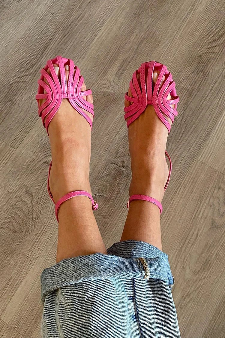 Victoria | Golden Sandals with Jewel Details