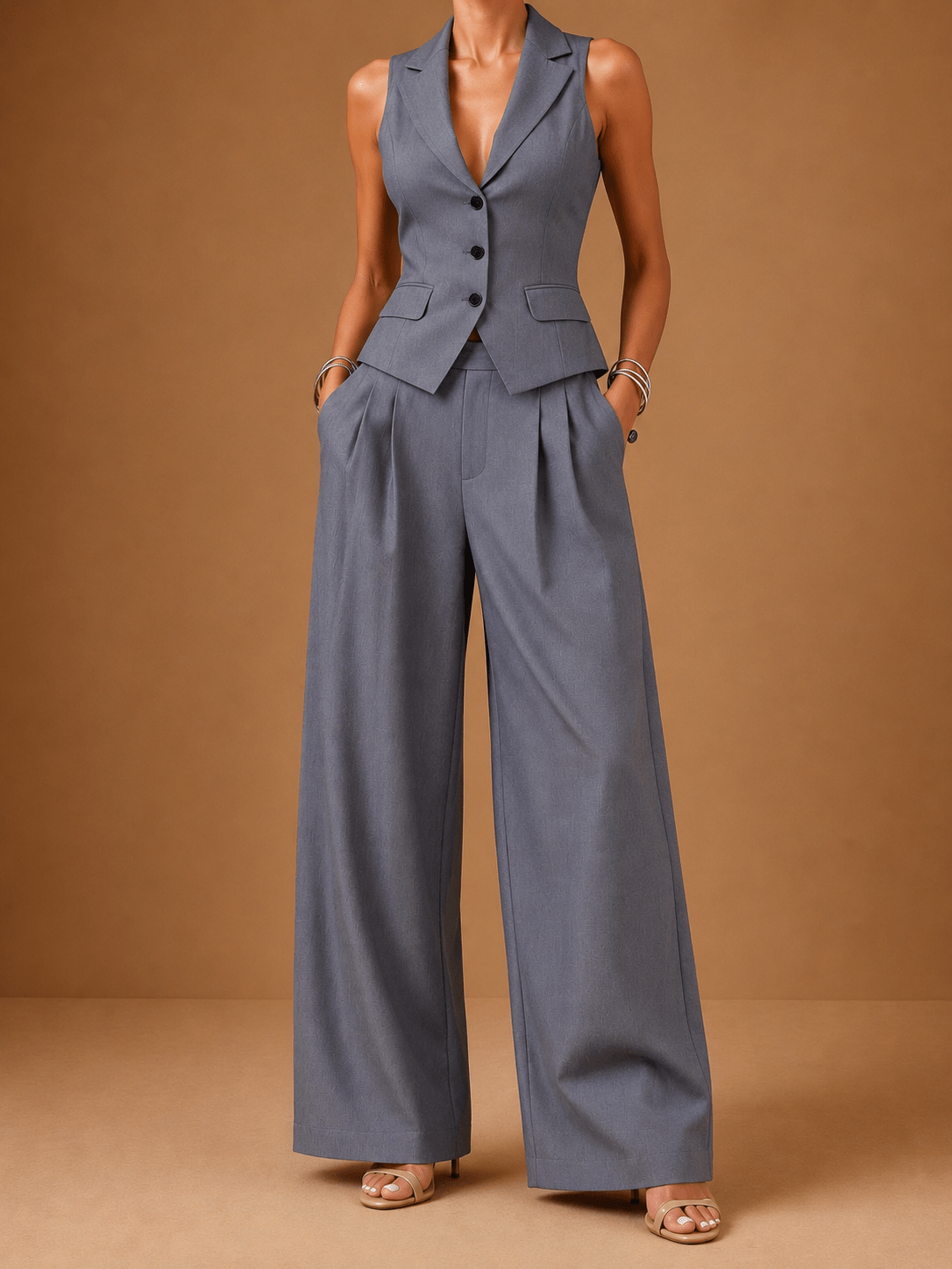 Ana Two-Piece Set - Grey