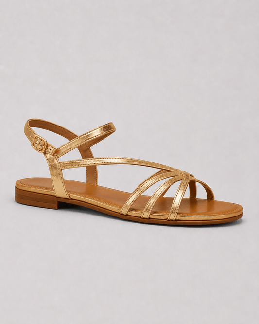Marta | Golden Sandals: Summer Elegance