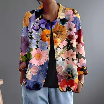 Marguerita | Multicolour Garden Print Blouse